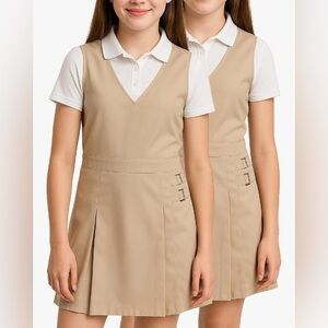 Classic school Girls' Tan Jumper 
school uniform 
New Beverly Hills polo club